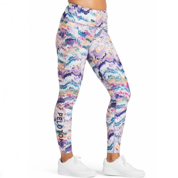 Peloton Pants - Peloton River Rock High-Waist Printed Leggings Size Medium NWT